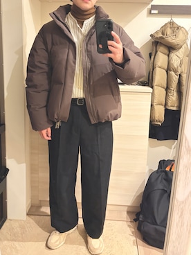 「markaware（マーカウェア）のアイテム」を使った、MIKEさん（メンズ・173cm）の冬コーディネート