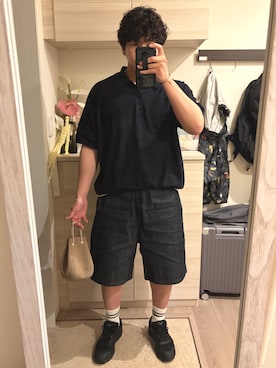 「MARGARET HOWELL（マーガレットハウエル）のアイテム」を使った、MIKEさん（メンズ・173cm）の夏コーディネート
