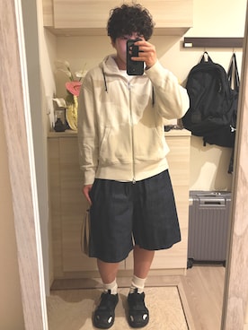 「アイテム（レッグウェア）」を使った、MIKEさん（メンズ・173cm・30代）の春コーディネート
