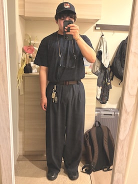 「agnes b.（アニエスベー）のアイテム」を使った、MIKEさん（メンズ・173cm）の夏コーディネート