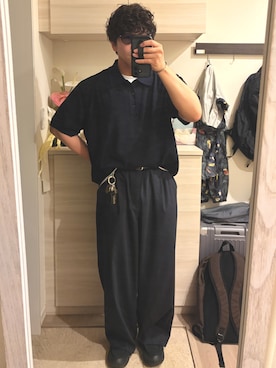 「agnes b.（アニエスベー）のアイテム」を使った、MIKEさん（メンズ・173cm）の夏コーディネート