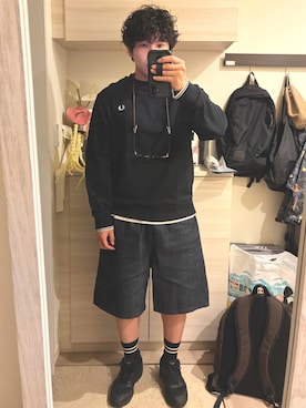 「MARGARET HOWELL（マーガレットハウエル）のアイテム」を使った、MIKEさん（メンズ・173cm）の春コーディネート