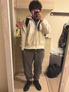 「MARGARET HOWELL（マーガレットハウエル）のアイテム」を使った、MIKEさん（メンズ・173cm）の春コーディネート