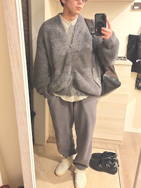 「MARGARET HOWELL（マーガレットハウエル）のアイテム」を使った、MIKEさん（メンズ・173cm）の冬コーディネート