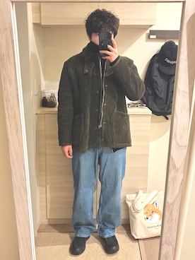 「Maison Kitsune(メゾンキツネ)のアイテム」を使った、MIKEさん(メンズ・173cm)の春コーディネート