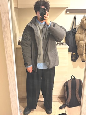 「MUJI Labo（ムジラボ）のアイテム」を使った、MIKEさん（メンズ・173cm）の春コーディネート