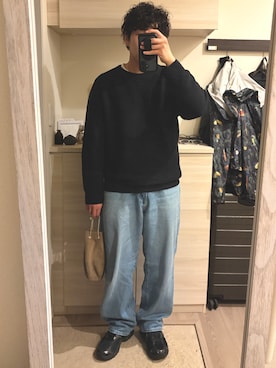 「4℃ HOMME+（ヨンドシーオムプラス）のシルバー チェーン ネックレス（ネックレス、シルバー系）」を使った、MIKEさん（メンズ・173cm）の春コーディネート