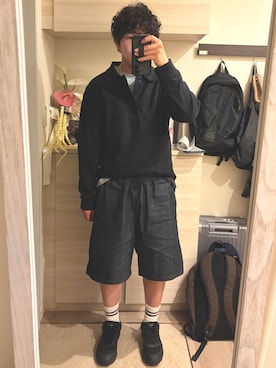 「MARGARET HOWELL（マーガレットハウエル）のアイテム」を使った、MIKEさん（メンズ・173cm）の春コーディネート