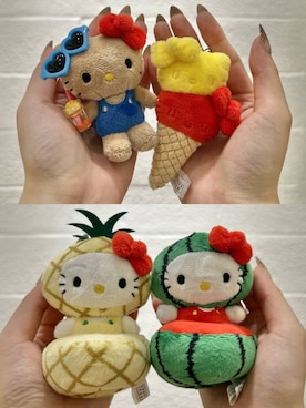 「LOWRYS FARM（ローリーズファーム）の【サンリオキャラクターズ】ヌイキーホルダー8 647243/GOODS（キーホルダー、その他）」を使った、もえりんさん（レディース）の春コーディネート