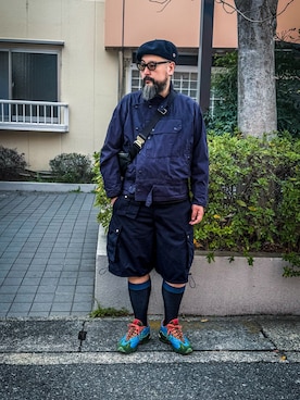 「CA4LA（カシラ）のアイテム」を使った、あらたくんさん（メンズ・179cm）の春コーディネート