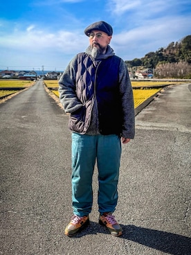 「CA4LA（カシラ）のアイテム」を使った、あらたくんさん（メンズ・179cm）の冬コーディネート