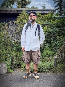 「CA4LA（カシラ）のアイテム（帽子）」を使った、あらたくんさん（メンズ・179cm）の秋コーディネート