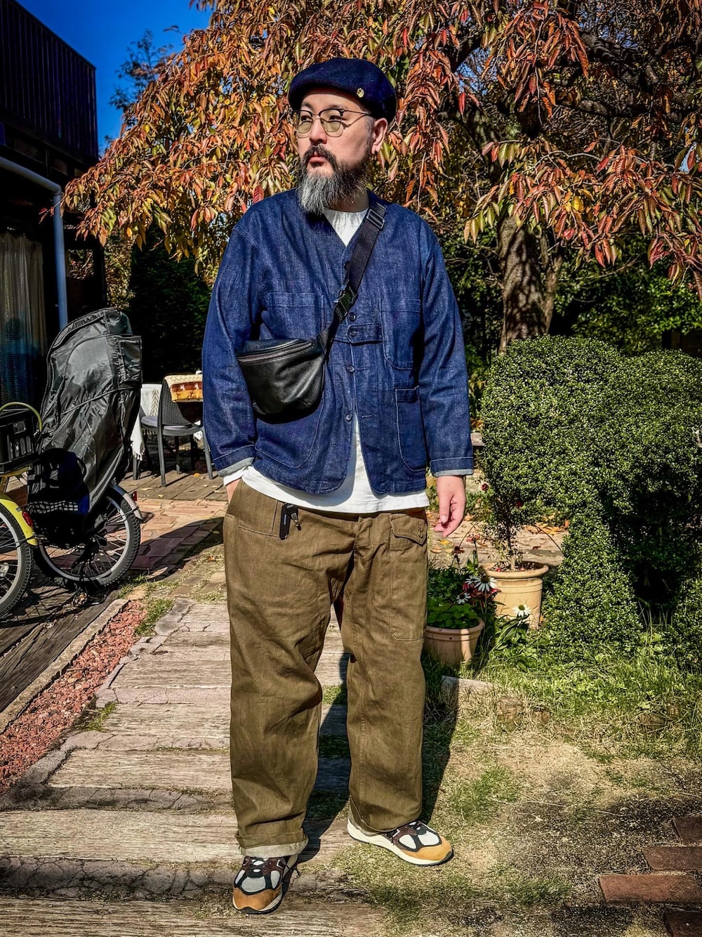 イギリス軍 1950's ヴィンテージ グリーンデニム トラウザー MADE OF