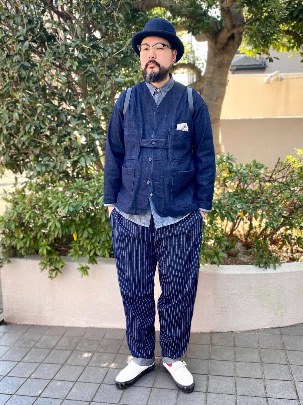 Cookman クックマン シェフパンツ イージーパンツ Wabash Denim Navy