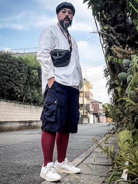 「アイテム（パンツ）」を使った、あらたくんさん（メンズ・179cm）の秋コーディネート