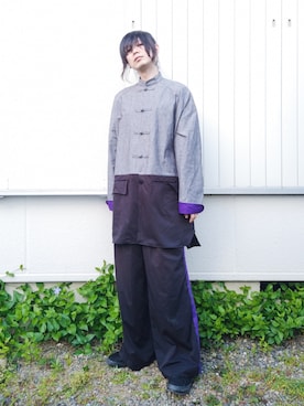 「no brand（ノーブランド）のアイテム（その他）」を使った、うつけさん（メンズ・173cm）の夏コーディネート