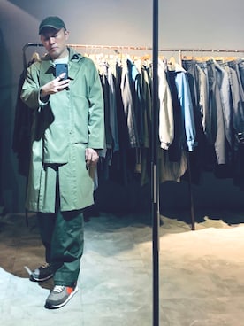 「oversize」｜「アイテム（ミリタリージャケット）」を使った、rechic clothing shopさん（メンズ・171cm）の春コーディネート