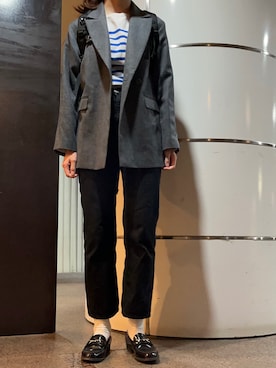 「BRACTMENT（ブラクトメント）のアイテム（ジャケット/アウター）」を使った、𝗒𝗎𝗄𝖺さん（レディース・167cm）の秋コーディネート