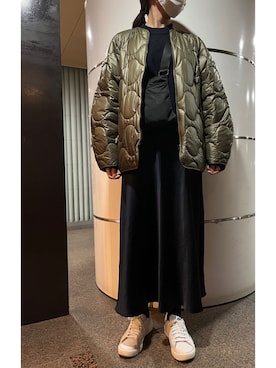 「N.O.R.C（ノーク）のアイテム（ジャケット/アウター）」を使った、𝗒𝗎𝗄𝖺さん（レディース・167cm）の冬コーディネート