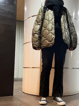 「N.O.R.C（ノーク）のアイテム（ジャケット/アウター）」を使った、𝗒𝗎𝗄𝖺さん（レディース・167cm）の冬コーディネート