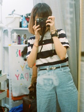 Gu ジーユー のポロシャツを使ったレディース人気ファッションコーディネート Wear