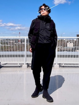 「LIMI feu（リミフゥ）のアイテム」を使った、Masato Kurosakiさん（メンズ・174cm）の春コーディネート