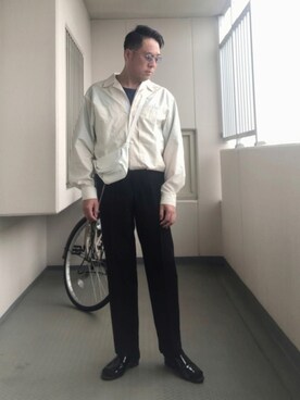 「MB（エムビー）のアイテム（シューズ）」を使った、Masato Kurosakiさん（メンズ・174cm）の秋コーディネート