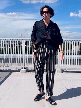 「Ground Y（グラウンドワイ）のアイテム」を使った、Masato Kurosakiさん（メンズ・174cm）の夏コーディネート