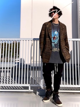 「Needles（ニードルス）のアイテム（ジャケット/アウター）」を使った、Masato Kurosakiさん（メンズ・174cm）の春コーディネート