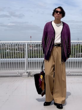 「Needles（ニードルス）のアイテム（トップス）」を使った、Masato Kurosakiさん（メンズ・174cm）の春コーディネート