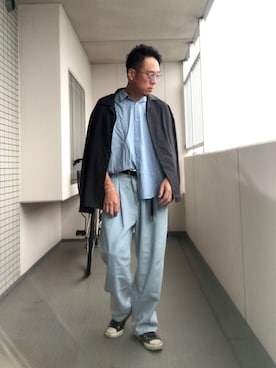 「no.（ナンバー）のアイテム」を使った、Masato Kurosakiさん（メンズ・174cm）の夏コーディネート