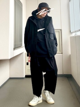 「STUSSY（ステューシー）のアイテム」を使った、Masato Kurosakiさん（メンズ・174cm）の冬コーディネート