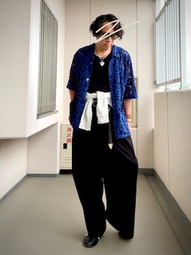 「CHROME HEARTS（クロムハーツ）のアイテム」を使った、Masato Kurosakiさん（メンズ・174cm）の夏コーディネート