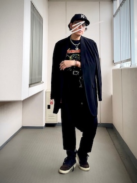 「CHROME HEARTS（クロムハーツ）のアイテム」を使った、Masato Kurosakiさん（メンズ・174cm）の夏コーディネート