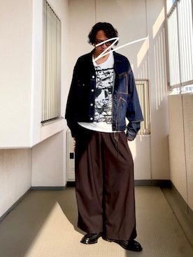 「おっさん」｜Masato Kurosakiさん（メンズ・174cm）の春コーディネート