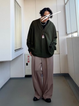 「MB（エムビー）のアイテム」を使った、Masato Kurosakiさん（メンズ・174cm）の春コーディネート