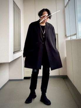 「Ray-Ban（レイバン）のアイテム」を使った、Masato Kurosakiさん（メンズ・174cm）の冬コーディネート