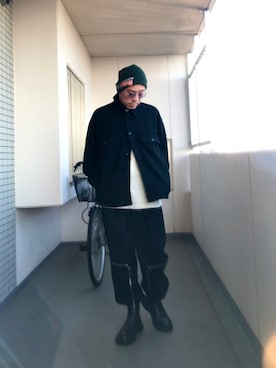 「ADAM ET ROPE'（アダムエロペ）のアイテム（その他アウター）」を使った、Masato Kurosakiさん（メンズ・174cm）の秋コーディネート