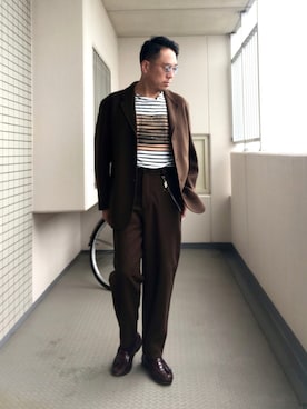 「秋のカフェオレコーデ」｜「アイテム（その他）」を使った、Masato Kurosakiさん（メンズ・174cm）の秋コーディネート