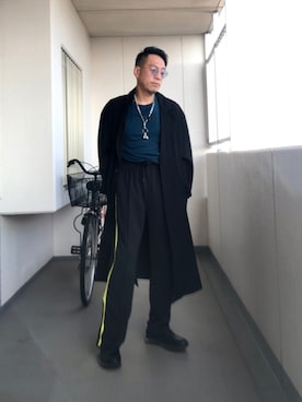 「ネオンイエロー」｜「アイテム（アクセサリー）」を使った、Masato Kurosakiさん（メンズ・174cm）の秋コーディネート