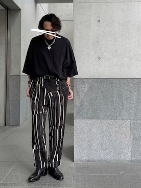 「UNDERCOVER（アンダーカバー）のアイテム」を使った、Masato Kurosakiさん（メンズ・174cm）の夏コーディネート