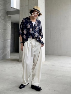 「Ray-Ban（レイバン）のアイテム」を使った、Masato Kurosakiさん（メンズ・174cm）の夏コーディネート