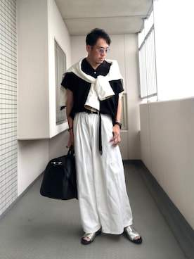 「no.（ナンバー）のアイテム」を使った、Masato Kurosakiさん（メンズ・174cm）の夏コーディネート