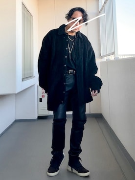 「MB（エムビー）のアイテム」を使った、Masato Kurosakiさん（メンズ・174cm）の冬コーディネート