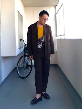「秋のカフェオレコーデ」｜「アイテム（その他）」を使った、Masato Kurosakiさん（メンズ・174cm）の秋コーディネート