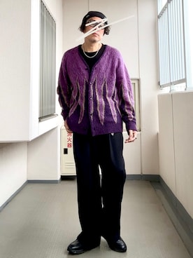 「アイテム（ニットキャップ/ビーニー）」を使った、Masato Kurosakiさん（メンズ・174cm）の冬コーディネート