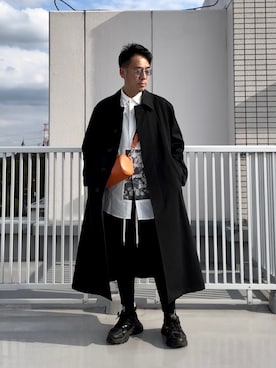 「Re（アールイー）のアイテム」を使った、Masato Kurosakiさん（メンズ・174cm）の秋コーディネート