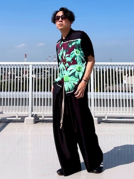 「Supreme （シュプリーム）のアイテム」を使った、Masato Kurosakiさん（メンズ・174cm）の夏コーディネート