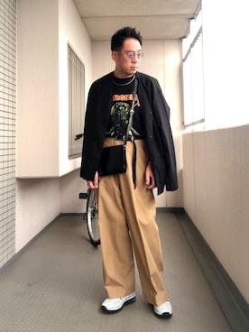 「マルタンマルジェラ」｜Masato Kurosakiさん（メンズ・174cm）の夏コーディネート