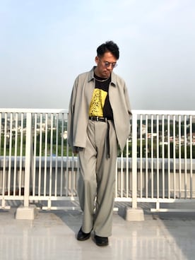「ジョイディヴィジョン」｜Masato Kurosakiさん（メンズ・174cm）の春コーディネート